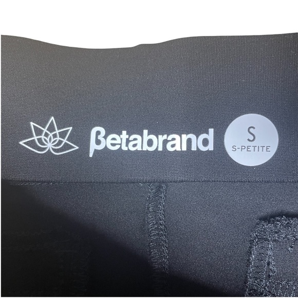 BETABRAND Dress Pant Yoga Pants Bootcut 6 Button Style Black Women's Petite S - Picture 6 of 9